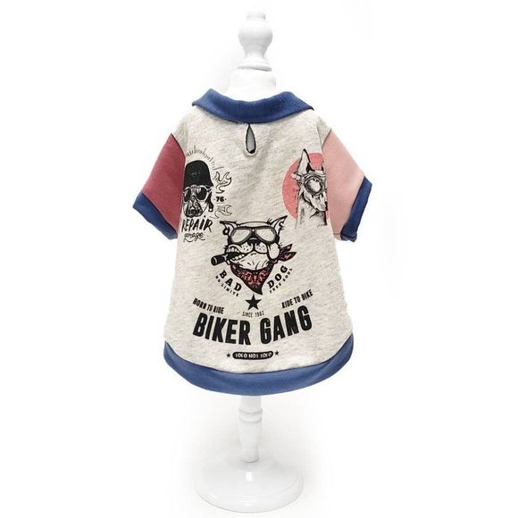 Dog~ Puppy French Color Block  BIKER Tee Shirt Various Sizes - Picture 2 of 5